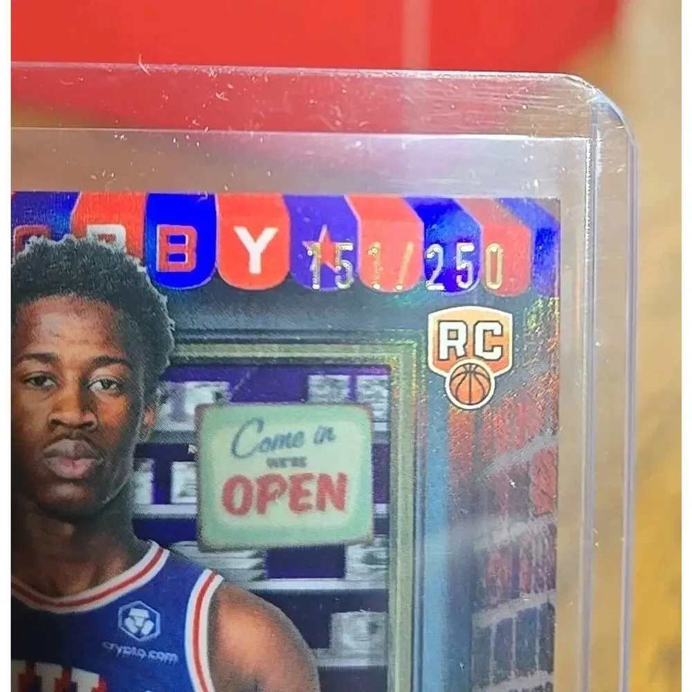 2025-26 Bowman Chrome VJ Edgecombe Hobby Stars Purple Refractor /250 #HS-8 RC - Picture 3 of 3